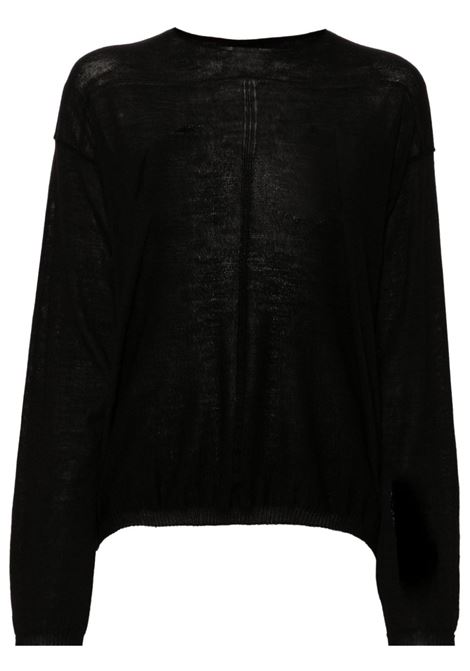 Maglione con cuciture in nero di Rick Owens - donna